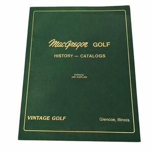MacGregor Golf History Catalog Book Vintage Collector Green Gold